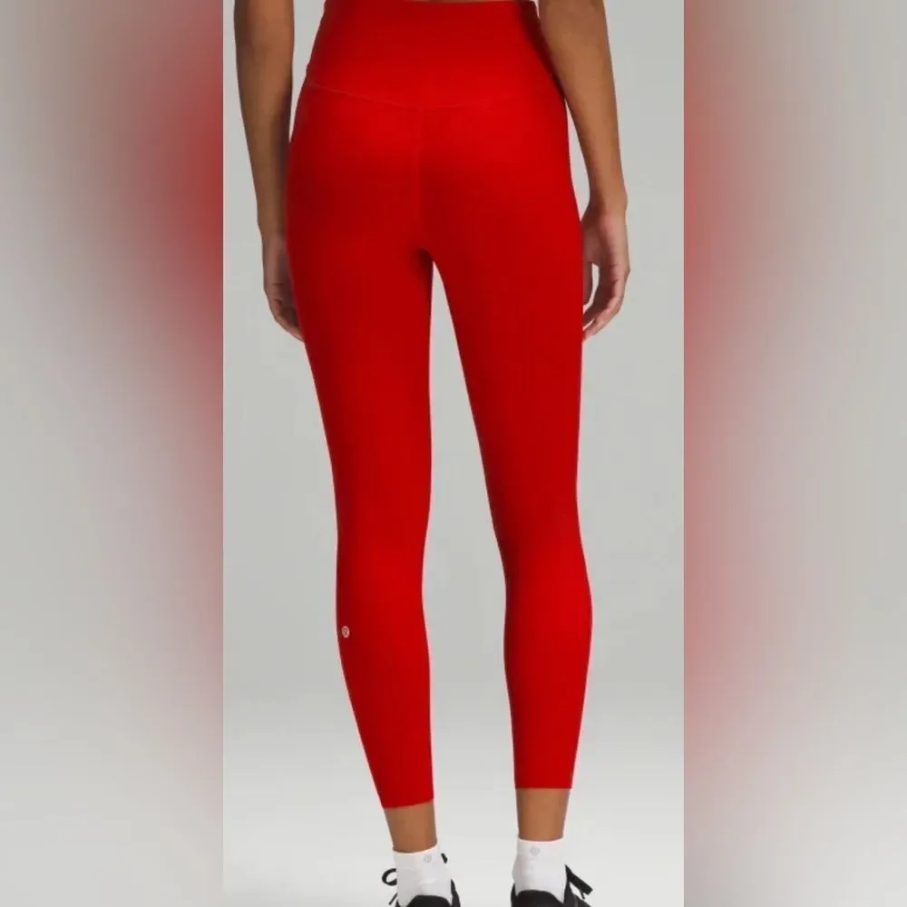 NWOT Lululemon Women’s Plus Base Pace High Rise  Red 25” Leggings - Size 20